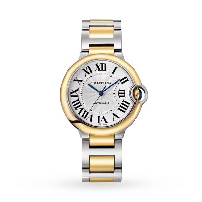 Mode-Luxus Cartier Ballon Bleu De Cartier Uhr 36mm Automatikaufzug Stahlgehäuse Edelstahl & Gelbgold W2BB0038