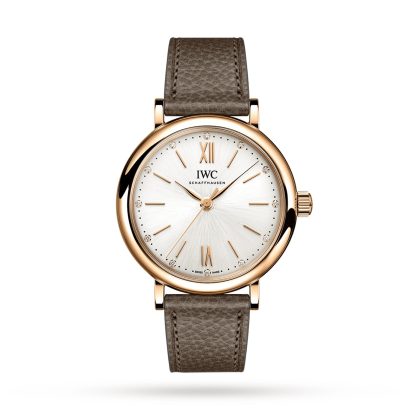 Mode-Luxus IWC Portofino Automatik 34 Kalbsleder IW357414