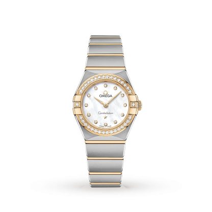 Mode-Luxus Omega Constellation Manhattan 25mm Damenuhr aus Edelstahl O13125256055002