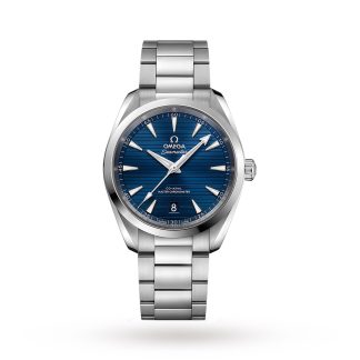 Mode-Luxus Omega Seamaster Aqua Terra 150M Herren Blau Zifferblatt 38mm Automatik Co-Axial Herrenuhr Edelstahl O22010382003001