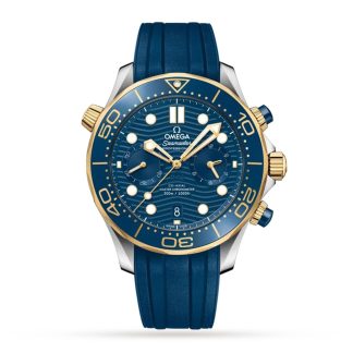 Mode-Luxus Omega Seamaster Diver Co-Axial Chronograph 44mm Herrenuhr Gummi O21022445103001