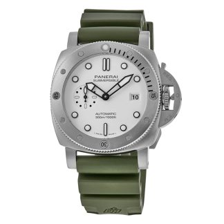 Mode-Luxus Panerai Submersible 44mm Herrenuhr Gummi PAM01595