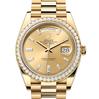 Mode-Luxus Rolex Day-Date 40 Gelbgold und Diamanten M228348RBR-0002