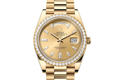 Mode-Luxus Rolex Day-Date 40 Gelbgold und Diamanten M228348RBR-0002