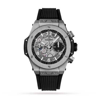 Modedesigner Hublot Big Bang Unico Titanium 42mm Herrenuhr Gummi 441.NX.1171.RX