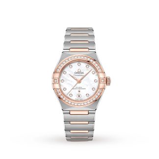 Modedesigner Omega Constellation Manhattan Co-Axial 29mm Damenuhr aus Edelstahl O13125292055001