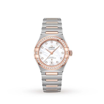 Modedesigner Omega Constellation Manhattan Co-Axial 29mm Damenuhr aus Edelstahl O13125292055001