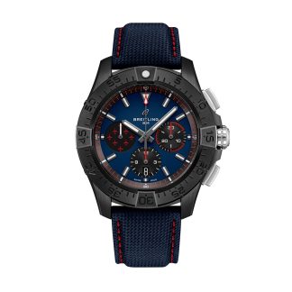 Replik Designer Breitling Avenger B01 Chronograph Red Arrows 44mm Herrenuhr blau Kalbsleder SB01475A1C1X1