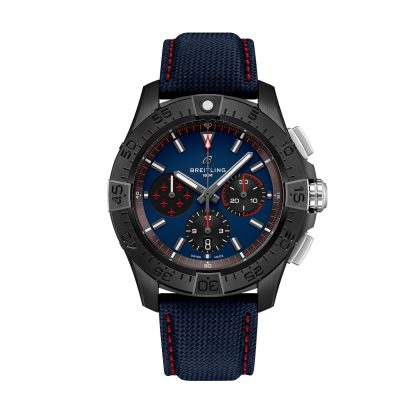 Replik Designer Breitling Avenger B01 Chronograph Red Arrows 44mm Herrenuhr blau Kalbsleder SB01475A1C1X1