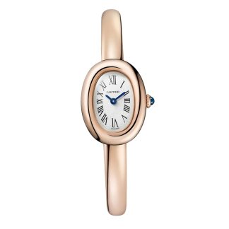 Replik Designer Cartier Baignoire De Cartier Uhr Mini Modell Quarzwerk Rose Gold Rose Gold WGBA0020