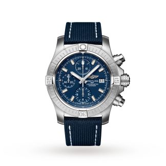 Replik Handgelenk Breitling Avenger Chronograph 43 Edelstahl Uhr Leder A13385101C1X2