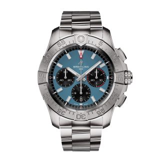 Replik Handgelenk Breitling Avenger Chronograph B01 44mm Herrenuhr blau Edelstahl Edelstahl AB0147101C1A1