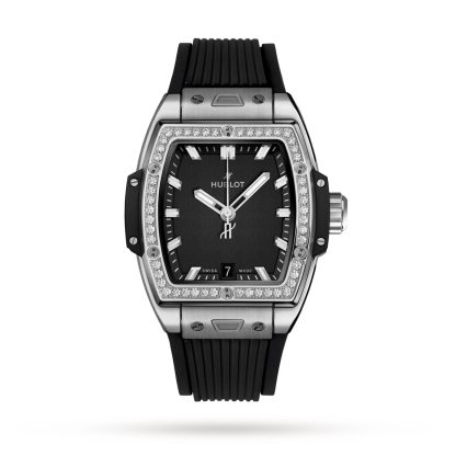 Replik Handgelenk Hublot Spirit Of Big Bang Diamanten 39mm Damenuhr Gummi 662.NX.1170.RX.1204