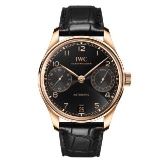 Replik Handgelenk IWC Portugieser Automatic 42 Obsidian Alligator IW501707