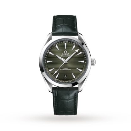 Replik Handgelenk Omega Seamaster Aqua Terra 150m Co-Axial 41mm Herrenuhr Leder O22013412110001