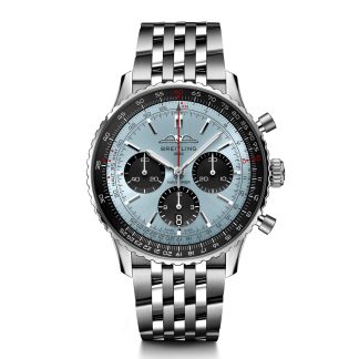 Replik Luxus Breitling Navitimer B01 Chronograph 43 Edelstahl Eisblau Uhr Edelstahl AB0138241C1A1