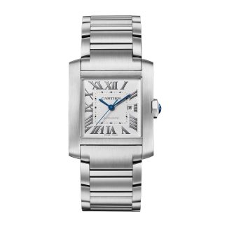 Replik Luxus Cartier Tank Française Uhr großes Modell automatisches mechanisches Uhrwerk Stahl Stahl WSTA0067