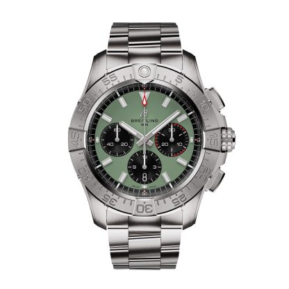 Replik Uhren vs echte Breitling Avenger Chronograph B01 44mm Herrenuhr Grün Edelstahl Edelstahl AB0147101L1A1