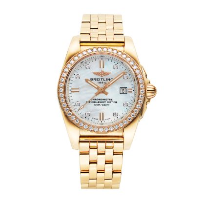 Replik Uhren vs echte Breitling Galactic 18ct Rose Gold Quarz Damenuhr 18ct Rose Gold H7234853/A792