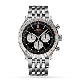 Replik Uhren vs echte Breitling Navitimer B01 Chronograph 46 Edelstahl Uhr Edelstahl AB0137211B1A1