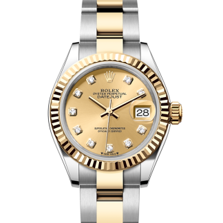 Replik-Uhren vs. echte Uhren Rolex Lady-Datejust Austernstahl und Gelbgold M279173-0012