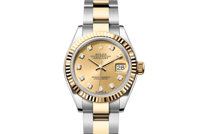 Replik-Uhren vs. echte Uhren Rolex Lady-Datejust Austernstahl und Gelbgold M279173-0012