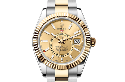 Replik-Uhren vs. echte Uhren Rolex Sky-Dweller Austernstahl und Gelbgold M336933-0001