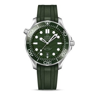 Schweizer Replik-Uhren Preis Omega Seamaster Diver 300m Co-Axial Master Chronometer 42mm Herrenuhr Grüner Gummi O21032422010001