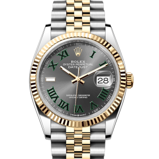 Schweizer Replik Uhren Preis Rolex Datejust 36 Austernstahl und Gelbgold M126233-0035