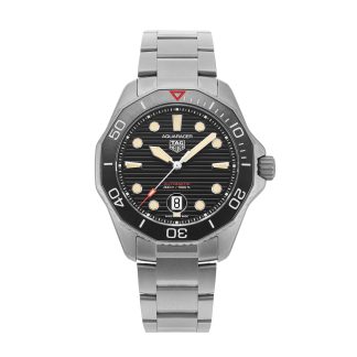 Schweizer Replik-Uhren Preis TAG Heuer Aquaracer Professional 300 43mm Herrenuhr Schwarz Die WOS Limited Edition 1 von 500 Titan WBP208D.BF0631