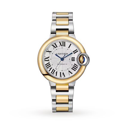 Schweizer Replik-Uhren billig Cartier Ballon Bleu De Cartier Uhr 33mm Automatikaufzug Stahlgehäuse Edelstahl & Gelbgold W2BB0037