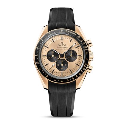 Schweizer Replik-Uhren billig Omega Speedmaster Moonwatch Professional Co-Axial Master Chronometer Chronograph 42mm Herrenuhr gelb Gummi O31062425099001