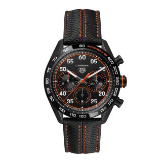 Schweizer Replik-Uhren billig TAG Heuer Carrera X Porsche Orange Racing Kalbsleder CBN2A1M.FC6526