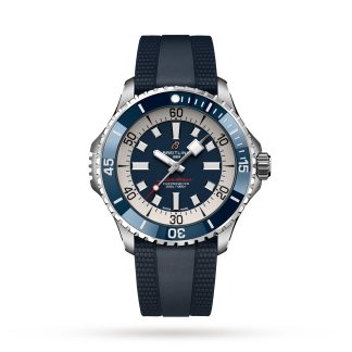 billige Designer Breitling Superocean Automatic 46 Edelstahl Uhr Gummi A17378E71C1S1