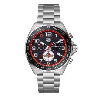 billige Designer TAG Heuer Formula 1 Indy 500 43mm Special Edition Herrenuhr Schwarz Edelstahl CAZ101AW.BA0842