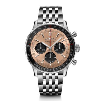 billiger Luxus Breitling Navitimer B01 Chronograph 43 Edelstahl Uhr Edelstahl AB0138241K1A1