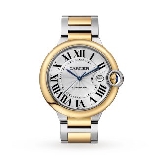 billiger Luxus Cartier Ballon Bleu De Cartier Uhr 42mm Automatikaufzug Stahlgehäuse Edelstahl & Gelbgold W2BB0039