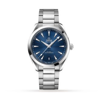 billiger Luxus Omega Seamaster Aqua Terra Co-Axial Blau 41mm Herrenuhr aus Edelstahl O22010412103004