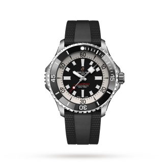 gefälschte Designer Breitling Superocean Automatic 46 Edelstahl Kautschukband Uhr Gummi A17378211B1S1