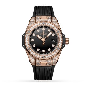 gefälschte Designer Hublot Big Bang One Click Kings Gold 33mm Gummi 485.OX.1280.RX.1604