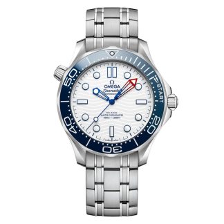 gefälschte Designer Omega Seamaster Diver Americas Cup 300m 42mm Herrenuhr weiß Edelstahl O21030422004002