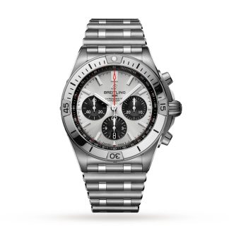 gefälschte Handgelenk Breitling Chronomat B01 42 Edelstahl Silber Uhr Edelstahl AB0134101G1A1