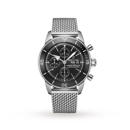 gefälschte Handgelenk Breitling Superocean Heritage Chronograph 44 Edelstahl Uhr Edelstahl A13313121B1A1