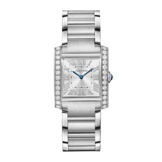 gefälschte Handgelenk Cartier Tank Francaise Uhr mittleres Modell Quarzwerk. Stahl W4TA0021