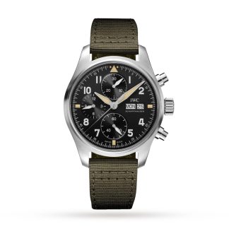 gefälschte Handgelenk IWC Piloten Spitfire 41mm Herrenuhr Stoff IW387901