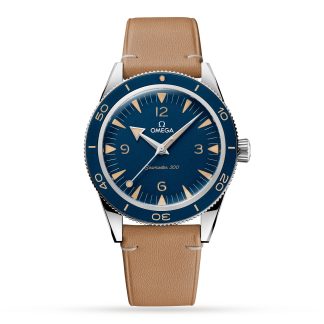 gefälschte Handgelenk Omega Seamaster 300 Co-Axial Master Chronometer 41mm Herrenuhr Kalbsleder O23432412103001