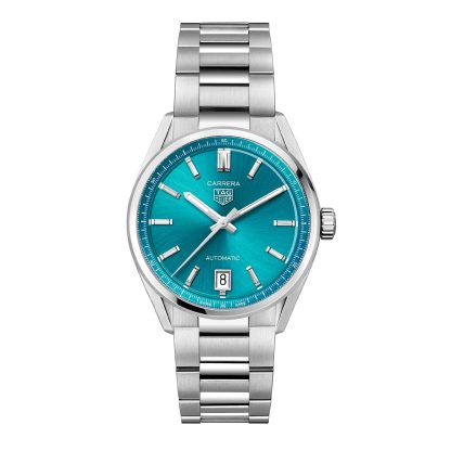 gefälschte Handgelenk TAG Heuer Carrera Date 36mm Unisex Uhr Türkis Edelstahl WBN2316.BA0001