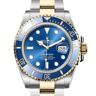 gefälschter Designer Rolex Submariner Date Austernstahl und Gelbgold M126613LB-0002