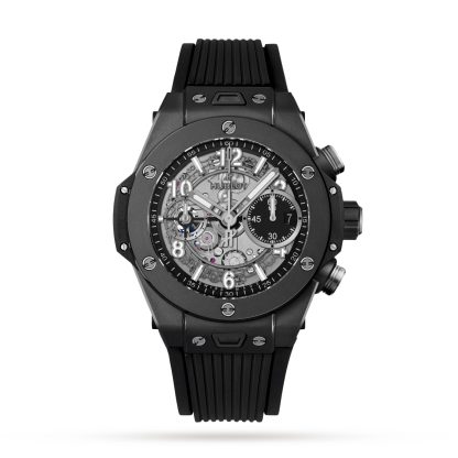 gefälschter Luxus Hublot Big Bang Unico Magic Schwarz 42mm Herrenuhr Gummi 441.CI.1171.RX