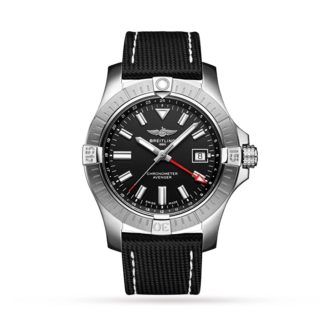 heißer Verkauf Designer Breitling Avenger Automatic GMT 43 Edelstahl Lederband Uhr Leder A32397101B1X1